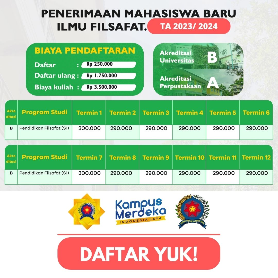 Pendaftaran Ilmu Filsafat Panca Budi