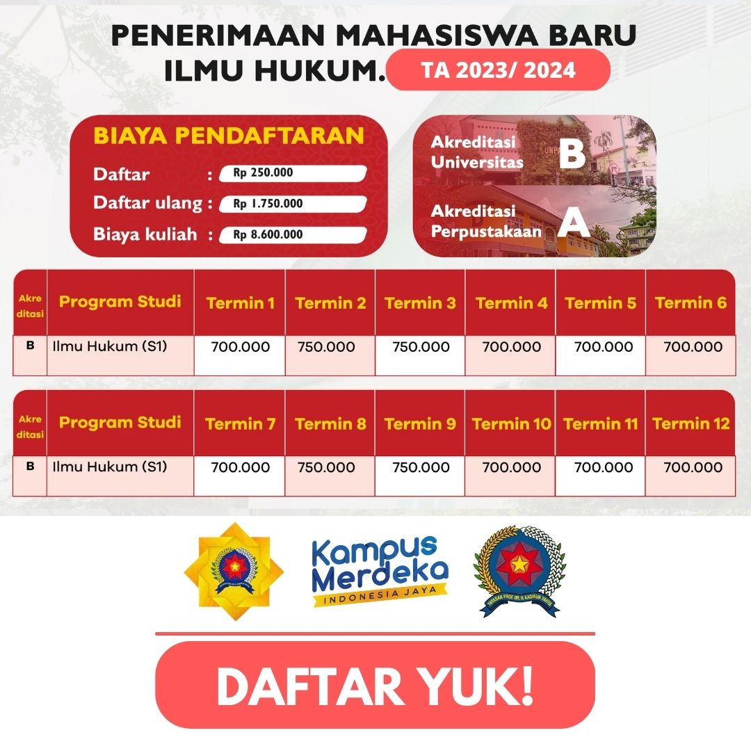 Pendaftaran Ilmu Hukum Panca Budi