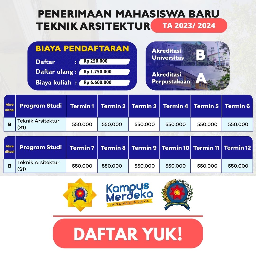 Pendaftaran Teknik Arsitektur Panca Budi