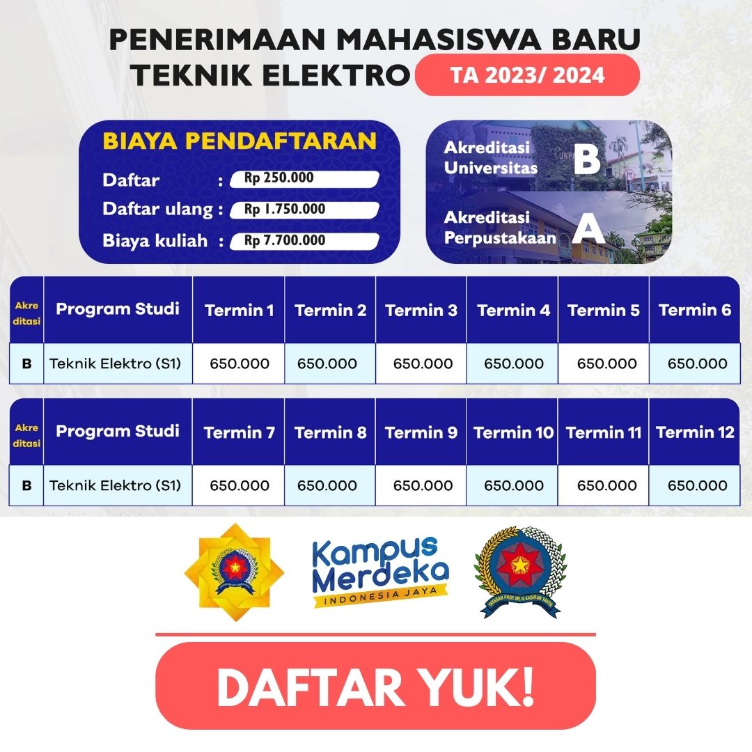 Pendaftaran Teknik Elektro Panca Budi